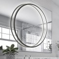 Light Prestige Mirror LP-999/1P L BK okrągła LED lampa do lustra łazienkowego