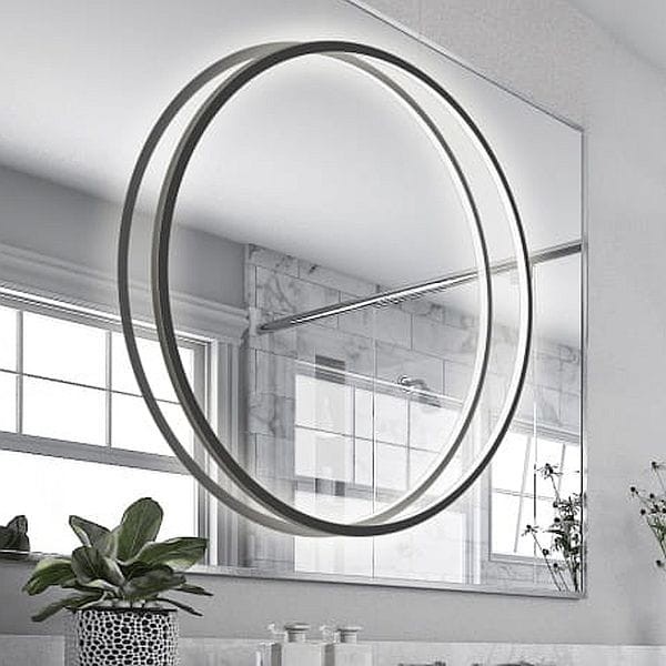 Light Prestige Mirror LP-999/1P L BK okrągła LED lampa do lustra łazienkowego