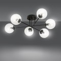 transparentne szklane klosze elegancka lampa do domu Emibig Brendi 6B BL