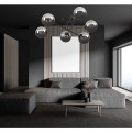 Emibig lampa do salonu styl minimalistyczny Brendi 6B BL grafit