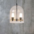 lampa wisząca LED Ledea Sakai 50233075 styl japoński klosz szklany średnica 30 cm
