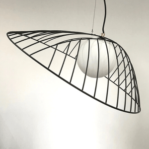 Inagi metalowa lampa wisząca ze szklanym kloszem 1xG9 Ledea