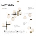 Nostalgia rodzina czarno złotych lamp klosze białe kule Maytoni