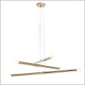 Tubo Gold 1072K30 Aldex elegancka złota lampa wisząca do salonu