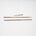 nowoczesna złota lampa wisząca Aldex Tubo 1072K30