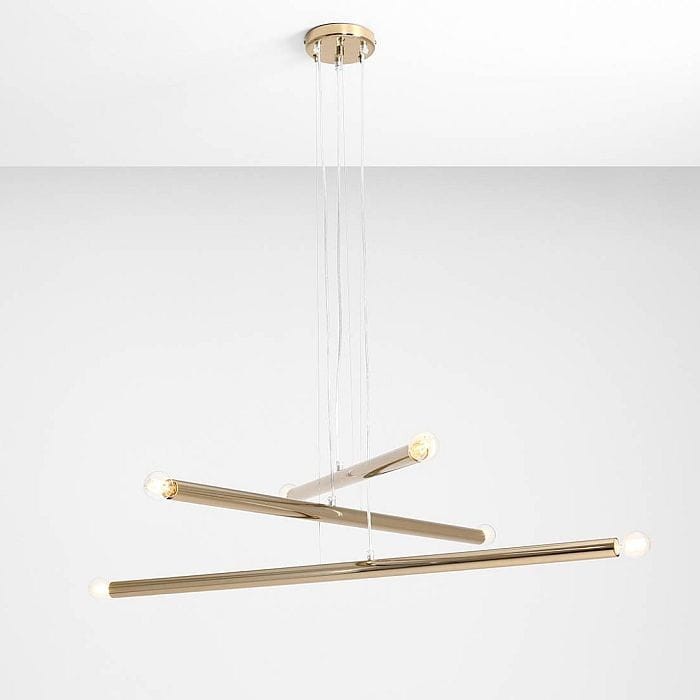 Aldex Tubo 1072K30 złota lampa wisząca