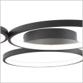 czarny plafon LED 95cm Velvet MAXlight C0200