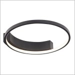Velvet 40cm czarny plafon LED MAXlight