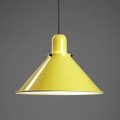 żółta lampa wisząca do kuchni klosz stożek średnica 35cm Reflex Stożek Tar