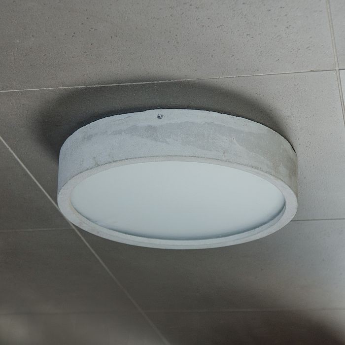 plafon z betonu Led okrągły 36cm Plan NATURAL LoftLight