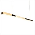 Maxlight Trio 1 P0425D liniowa złota lampa wisząca LED nad stół w jadalni