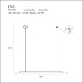 Maxlight lampa LED długość 100cm 12W Trio 1