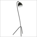 czarna lampa podłogowa do nowoczesnego salonu Haris LP1 BLACK WHITE 864/2 Emibig