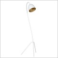 biało złota lampa podłogowa do wnętrz w stylu skandynawskim Haris LP1 WHITE GOLD 864/3 Emibig