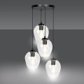 Emibig lampa wisząca Istar 4BL 679/4 Premium Transparent bezbarwne klosze