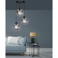 lampa wisząca do salonu Emibig Istar 3 grafit