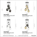 lampy wiszące eleganckie szklane klosze Emibig Istar 4