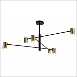 Snow 6 czarno złota lampa sufitowa 6 x GU10 Light Prestige