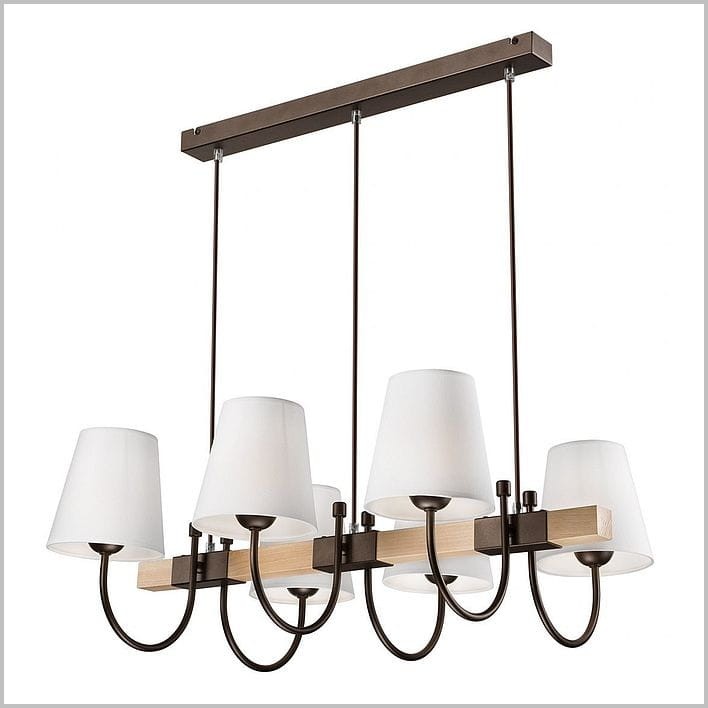 Lamkur Julietta  LM-6.112 lampa wisząca 6 białych abażurów