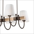 lampa do salonu drewno i metal Julietta Lamkur  LM-6.112