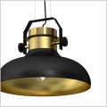 lampa Luminex 4133 Helsing black brass 1xE27