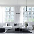 Hana P0456 czarne lampy wiszące do salonu Maxlight