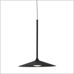 Hana czarna lub złota designerska lampa wisząca LED 17cm MAXlight