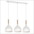 białe klosze naturalne drewno Luminex Noak Wood 1196