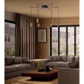 lampa do salonu czarni i złoto patyna Vigo K-4893 Kaja