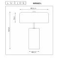 Lucide Mirasol lampa biurkowa 36cm 1xG9