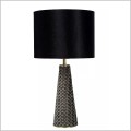 lampa do salonu z czarnego aksamitu Lucide Extravaganza Velvet Black 10501-81-30