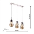 Bulb listwa z trzema zwisami 15W LED 230V Milagro Eko-light ML136