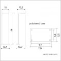 Karo lampa zewnętrzna IP54 wysokość 78cm SU-MA KR-580