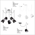 Sigma Jawa metalowe lampy wiszące typu pająk