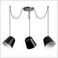 Sigma Jawa III 31387 industrialna lampa wisząca 3 czarne klose