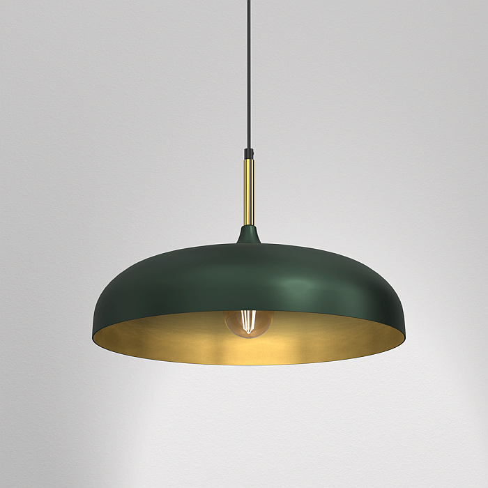 Milagro Lincoln Green Gold MLP7900 zielono złota lampa wisząca