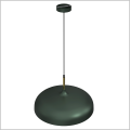 lampa wisząca klosz w kolorze szmaragdowym zlote wnętrze Milagro Lincoln Green Gold MLP7900