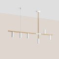 Aldex lampa Trevo White w kolorach bieli i złota