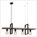 lampa wisząca styl industrialny Luminex Shelf 424 natural wood