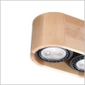 lampa sufitowa drewniano naturalne Sollux Basi 2 SL-0914