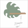 zielony kinkiet poleczka z możliwość podłączenia do gniazdka Candellux Monstera 21-01023
