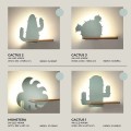 kinkiety LED z półeczkami Candellux Kids Monstera Cactus