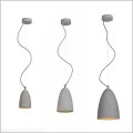 lampa wisząca klosz z czarnego betonu FEBE XS  LOFTlight