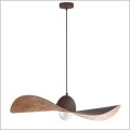 brązowa lampa Kapello L z miedzianym spodem Sigma 32351