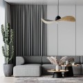 elegancka czarno miedziana lampa do salonu Sigma Kapello