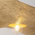 lampa wisząca w kształcie kapelusza ze złotym spodem Kapello-M Sigma