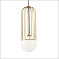 bialo złota lampa wisząca Maytoni Telford P361PL-01G