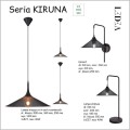 seria Kiruna czarne metalowe lampy industrialne Ledea