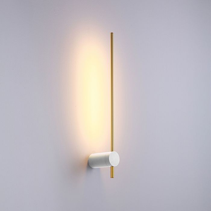 Elkim Wand 466 elegancki złoto-biały kinkiet LED