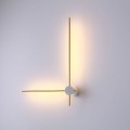 biało złoty elegancki kinkiet LED Elkim Lighting Wand 469